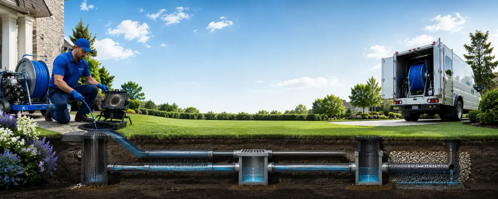 Outdoor drain cleaning information for Fairmount, GA